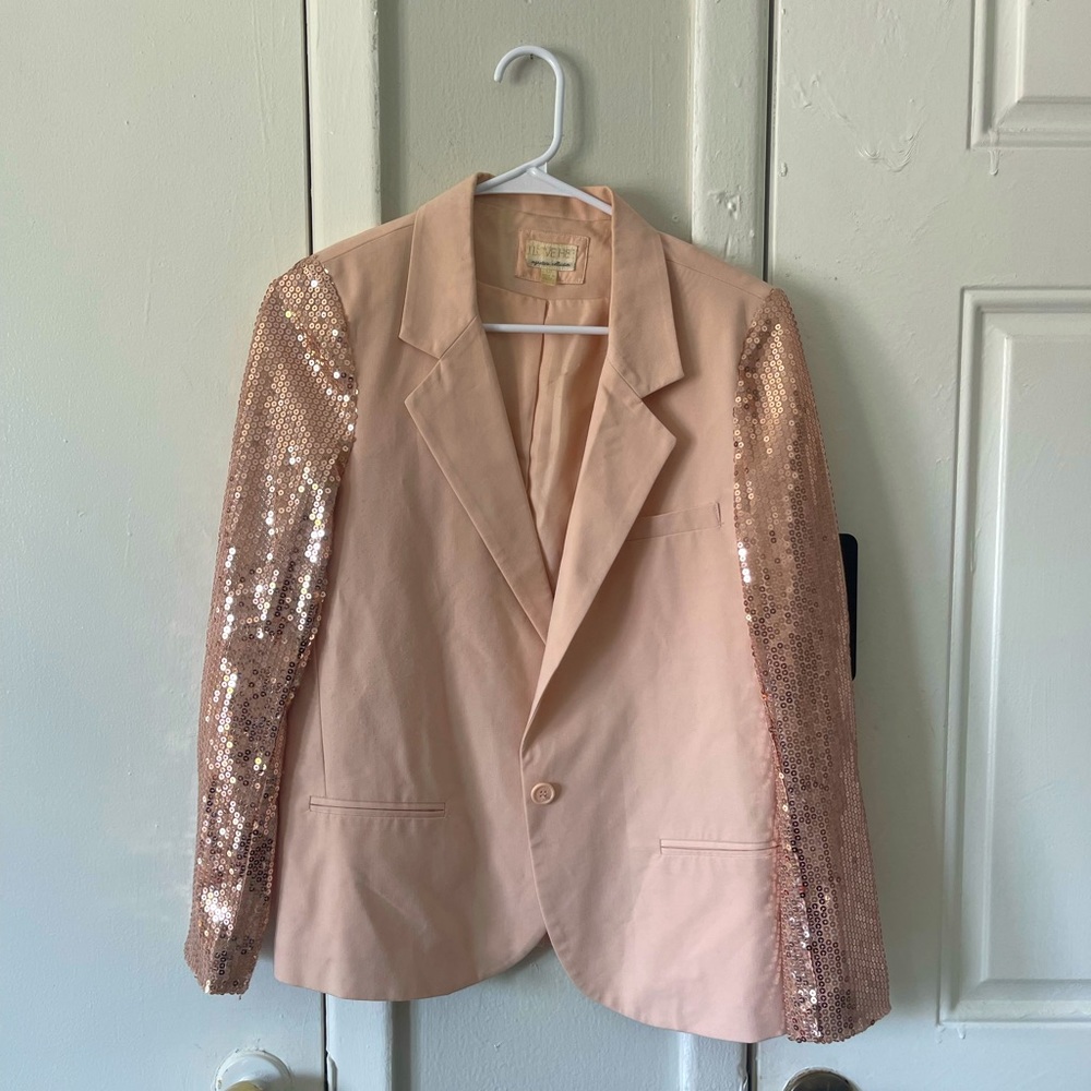 Sparkle One Button Blazer
